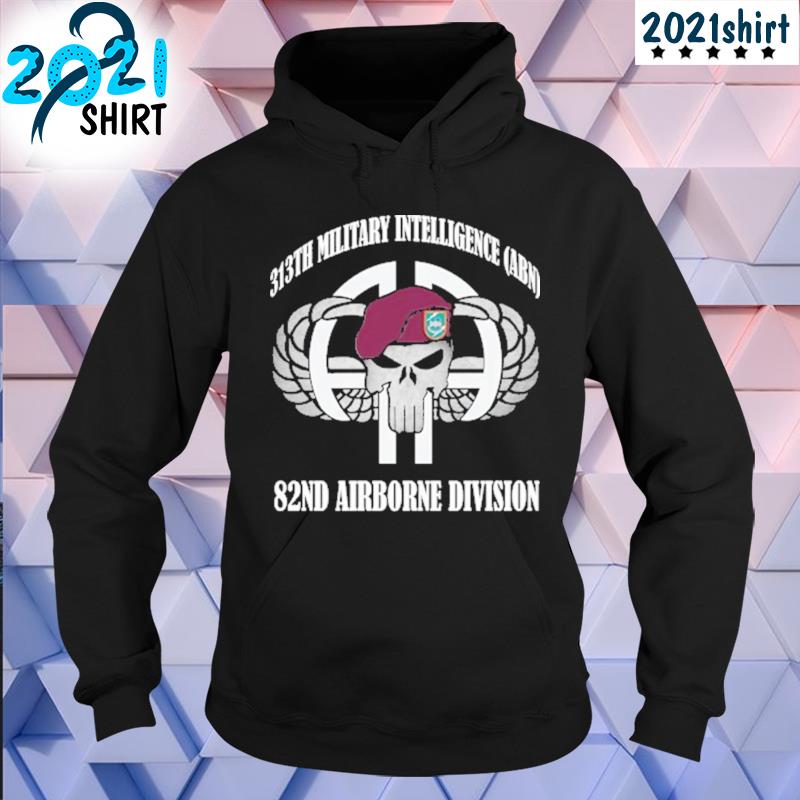 313th military intelligence abn 82nd airborne division s hoodie-black