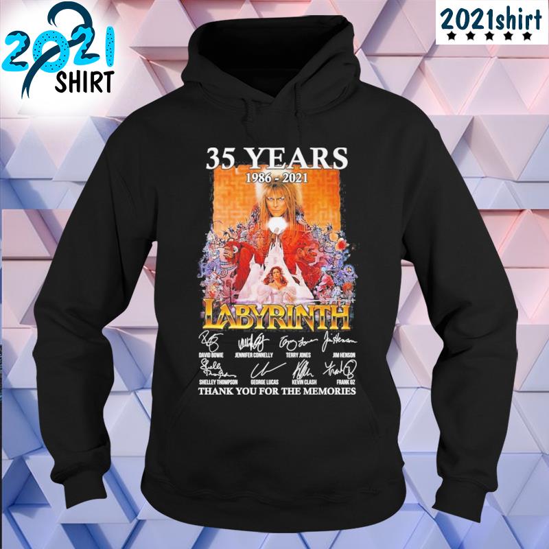 35 years 1986 2021 labyrinth thank you for the memories s hoodie-black