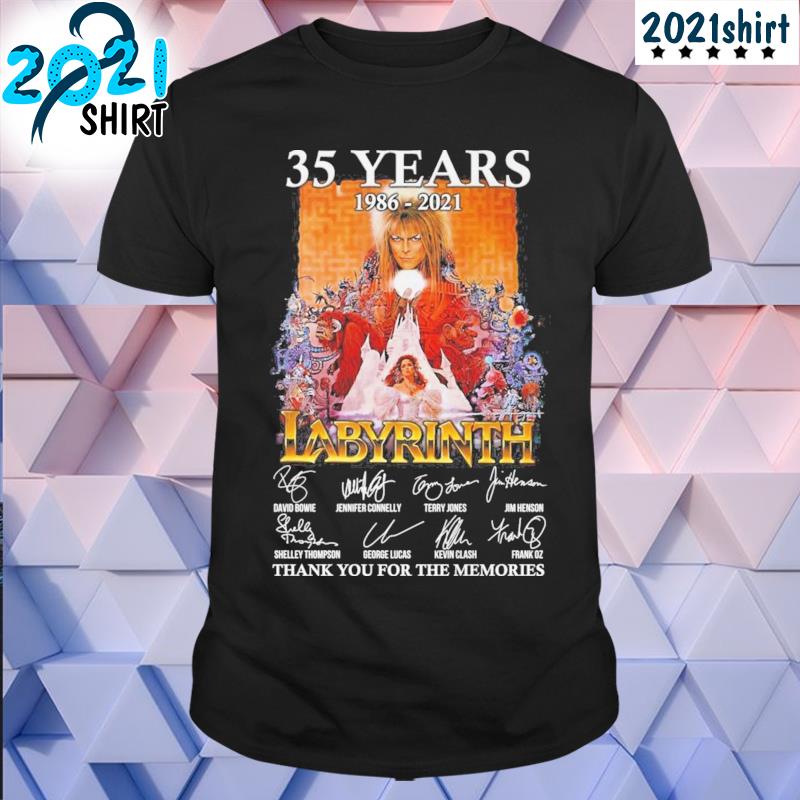35 years 1986 2021 labyrinth thank you for the memories shirt