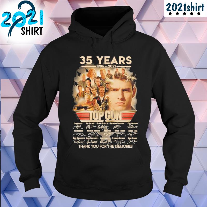 35 years 1986 2021 top gun thank you for the memories s hoodie-black