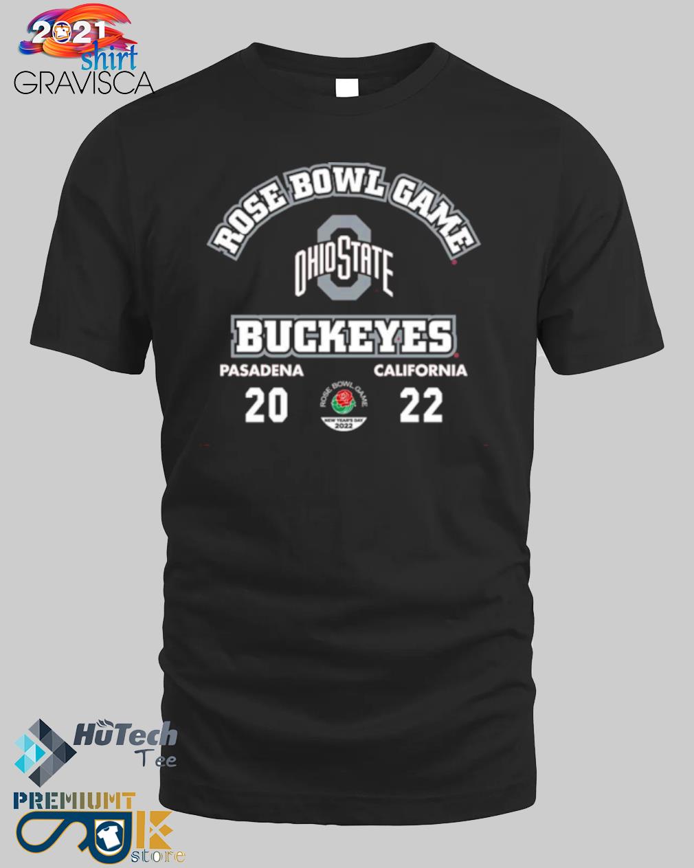 2022 rose bowl game pasadena California Ohio state buckeyes shirt