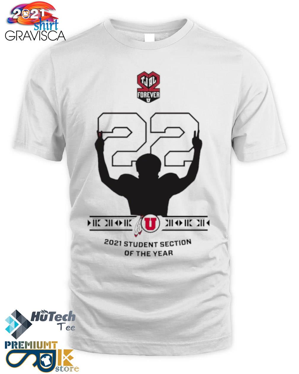 2022 Utah Football 2021 student selection of the year shirt